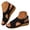 Black, variant on Orthopedic Sandals for Women Open Toe Breathable Hollow out Slingback Low Wedge Summer Beach Shoes Comfortable Arch Support Nonslip Walking Shoes Hot Pink Size 9