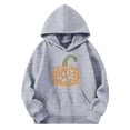 thumbnail image 4 of Nmnitkp Girls Sweatshirt Comfortable Boys Sweatshirts Casual Long Sleeve Hoodies Cute Oversized Fleece Pocket Sweatshirt Tops Gray,4 Years, 4 of 4