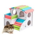 thumbnail image 6 of WINDLAND Hamster Plastic House Nesting Habitat Small Colorful for Play Hut Villa, 6 of 9