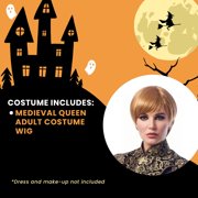 Halloween Women's Medieval Queen Wig