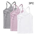 thumbnail image 2 of ZACPNCV 3 Pieces Girls Dance Tank Tops Racerback Camisole Undershirts Spaghetti Strap Camis Dance Clothes Tank Tops for Girls Multicolor 2-3 Years, 2 of 9
