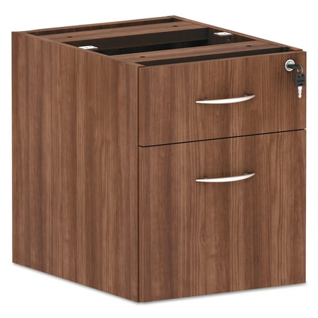 Seville Series Hanging Pedestal - Alera Valencia Series Hanging Box/File Pedestal, 15.63x20.5x19.25, Mod Walnut