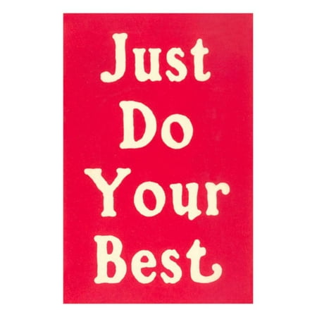 Just Do Your Best Slogan Print Wall Art