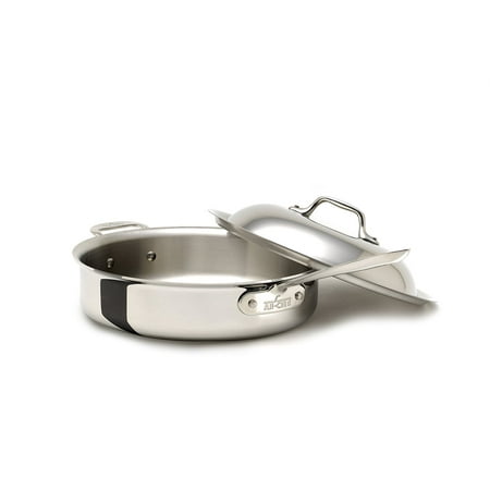 All Clad Stainless Steel 4-Quart Brown and Braise