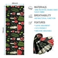 thumbnail image 2 of Red Mushroom Leaf Black Pattern Hot Yoga Mat Towel Non Slip for Hot Yoga - Quick-Drying Yoga Mat Cover with 4 Corner Pockets with Travel Bag - Hot Yoga Towel Non Slip 70"x26", 2 of 6