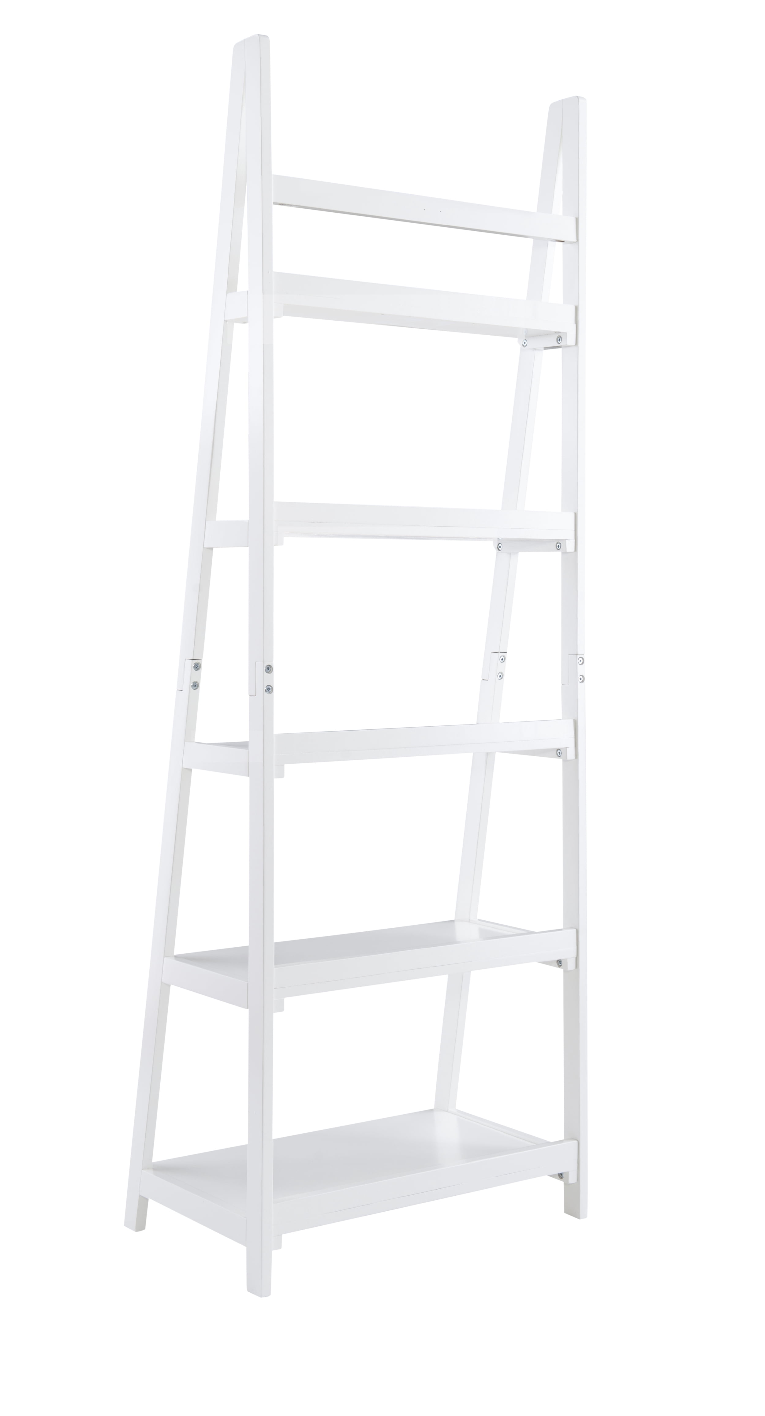 Linon Ashville 5-Tier Ladder Bookcase, White