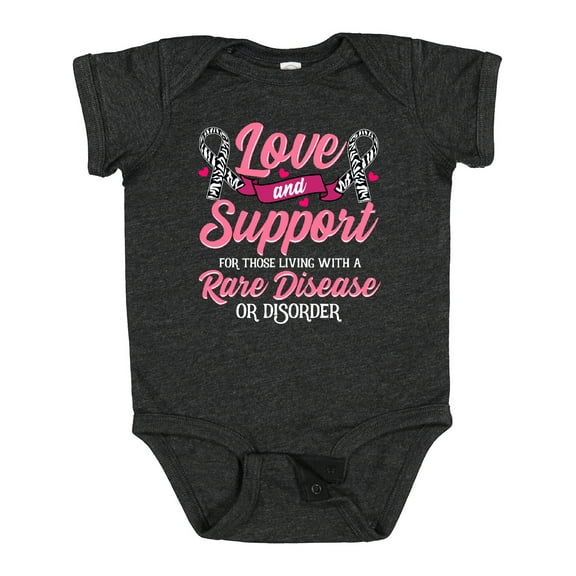 Inktastic Rare Disease Awareness Support Ribbon Girls Baby Bodysuit