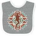 thumbnail image 3 of Inktastic Southwestern Native Pattern Lizard Boys or Girls Baby Bib, 3 of 4