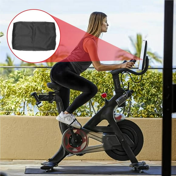 Sports Bike Screen Cover with Storage Bag 600D Oxford Cloth Exercise Bicycle Monitor Cover Spin Bike Screen Dust Cover Compatible for Peloton Exercise Bike