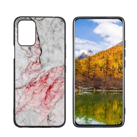 Compatible with LG Q52 Phone Case, Marble-149 Case Men Women, Flexible Silicone Shockproof Case for LG Q52