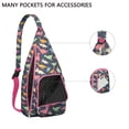 thumbnail image 4 of Cute Cartoon Dino Sling Backpack - Funny Dinosaur Pattern Crossbody Bag, Fashionable Pack for Commuters, 4 of 4