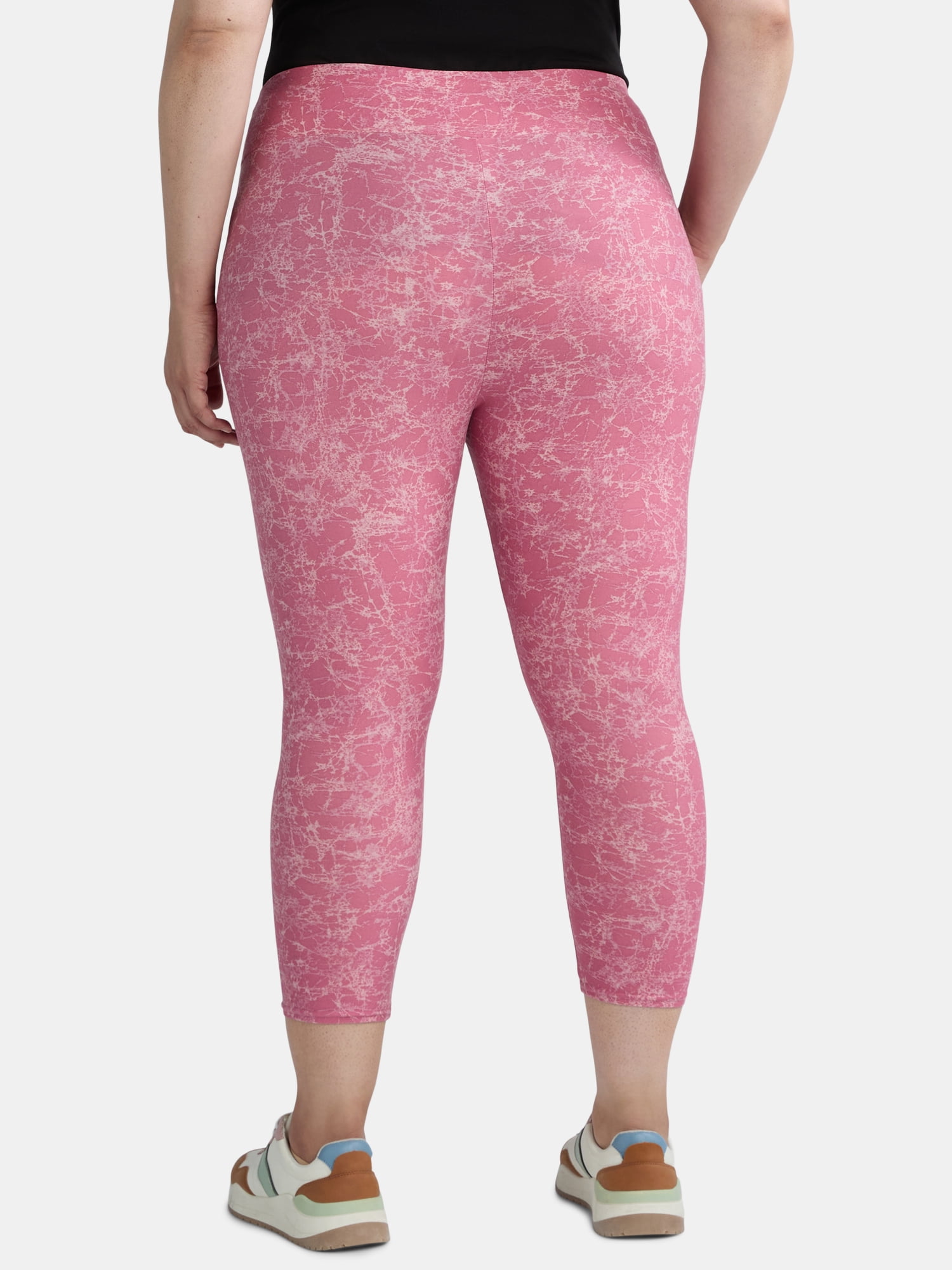 Terra & Sky's Women's Plus Capri Leggings, 2-Pack