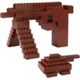 thumbnail image 6 of 2x4 Bricks 320 Pieces Reddish Brown Parts Building kit Creative Play Set Classic Blocks Toy Accessories Compatible with 3001 Major Brands (Reddish Brown), 6 of 6