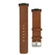 thumbnail image 1 of Correa de cuero para reloj inteligente, cómoda pulsera de repuesto para reloj FIT 2, color marrón, 1 of 8
