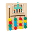 thumbnail image 1 of Milaget Color Matching Slide Puzzle Toy Travel Toy Wooden Toy Early Educational for Kids 4 Colors, 1 of 9