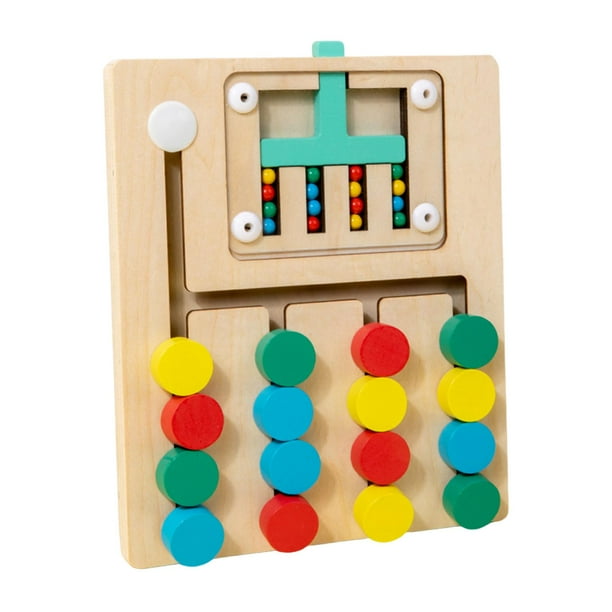 Rompecabezas deslizante, juguete educativo de combinación de colores, actividades, juego de acertijos para 4 colores