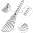 thumbnail image 2 of herramientas de cocina Pala de pescado de acero inoxidable, pala de cocina ranurada, volteador de carne de pescado para girar y voltear, acampar, pescar Zhivalor DLM752, 2 of 2