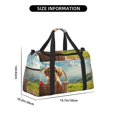 thumbnail image 3 of Kdxio Adorable Puppy Basket Travel Duffel Bag Gym Bag Weekender Travel Bag Gym Bag for Women &Men Airplane Travel Essentials for Flying, 3 of 7