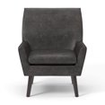 thumbnail image 3 of Furniture of America Contemporary Fabric Roger Accent Chair, Light Gray, 3 of 7