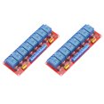 thumbnail image 1 of Uxcell 2Pcs DC 5V 8 Channel Relay Module High or Low Level Trigger for Electronics Industrial Home Automation, 1 of 6