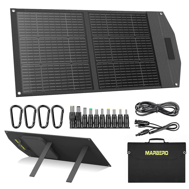Panel solar MARBERO 100W portátil plegable USB DC 18V