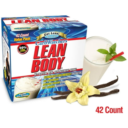 - Carb Watchers Lean Body - Vanilla Ice Cream, 42-2.29 oz (65 g) each
