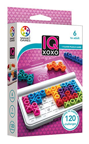 SmartGames IQ Bundles Color Series IQ Twist & IQ XOXO 240 Challenges for Ages 6-Adult 