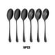 thumbnail image 4 of Inteprter Esenciales de cocina de 6 piezas con cubiertos de acero inoxidable ligeros y portátiles, seguros para Cocina y Comedor negro, 4 of 6