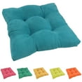 thumbnail image 2 of 19-inch Squared Microsuede Tufted Dining Chair Cushion - Aqua Blue, 2 of 5