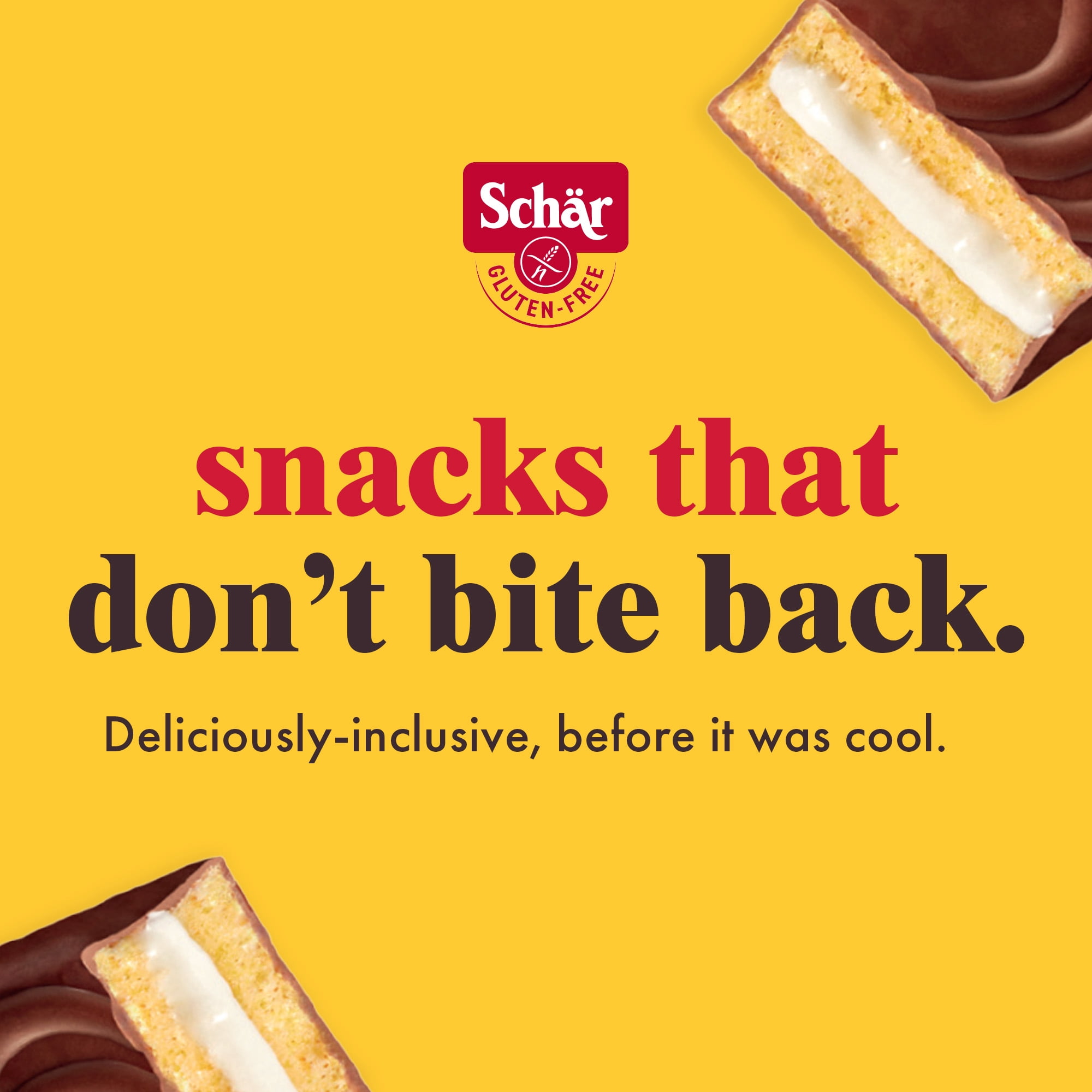 Schar - Gluten Free Sch'nacks, Shelf Stable Cream Filled Snack Cakes - 10 Pack