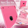 thumbnail image 3 of Kids Shockproof Case for iPad 7/8/9 Gen 10.2", Kickstand, Hand Strap & Pencil Holder, 3 of 9