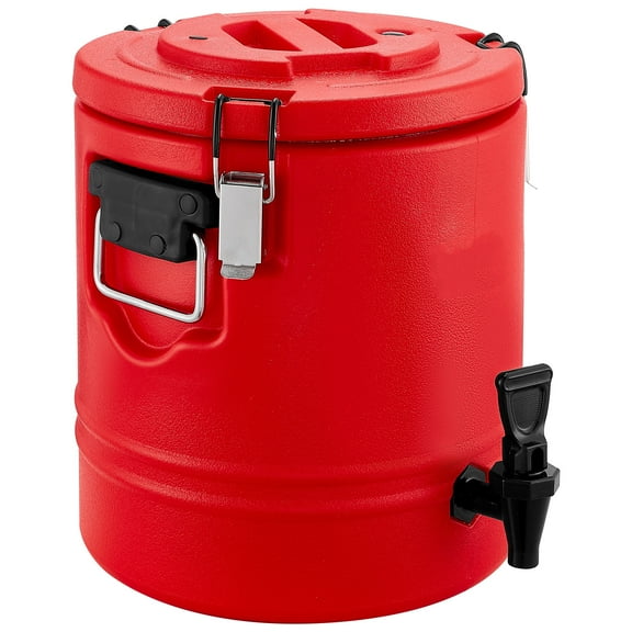 KFFKFF 3 Gal/11.4L Insulated Beverage Dispenser with Spigot, Thermal Hot and Cold Drink Server, Food-Grade Cooler Jug with Stainless Steel Interior, Ideal for Tea, Coffee, Restaurants