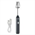 thumbnail image 1 of Electric Hand Mixer,Stainless Steel Stirring Whisk,Immersion Blender Cordless Hand Mixer Whisk,3Speed Adjustable Frother,1 x Blender 1 x USB cable,Black, 1 of 9