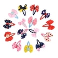 thumbnail image 1 of EeaseMX 15 pasadores para el pelo con lazo, pinzas para el pelo con lazo, accesorios para la cabeza para bebés, niños y niñas (color aleatorio), 1 of 7