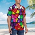 thumbnail image 5 of Colorful Candy Hawaiian Shirts For Men, Summer Short-Sleeve Relaxed-Fit Button-Down Shirts Medium, 5 of 9