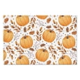 thumbnail image 3 of Décoration Rustique Citrouille Orange Sets de Table 4 Pcs Récolte de l'Action de Grâce Automne Résistants à la Chaleur 12 X 18 Pouces Modes de Vacances Sets de Table pour Table de Cuisine, 3 of 5