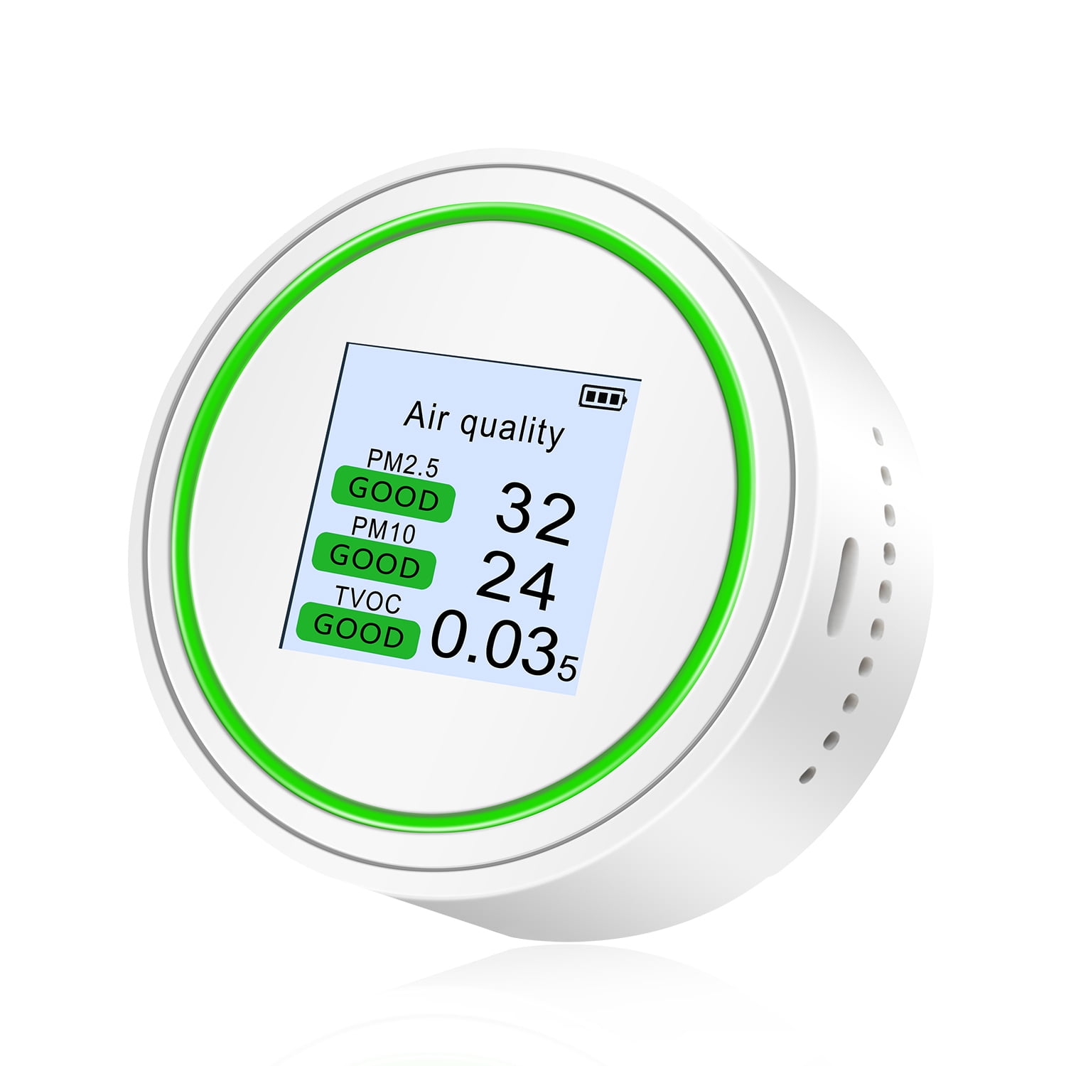 Meterk PM2.5 Tester Air Quality Detector Palm Size Air Quality Tester High Accuracy Air Quality