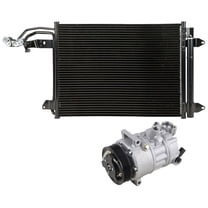 For VE Eos 2009-2015 AC Compressor w/ A/C Condenser & Drier - BuyAutoParts