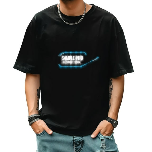 Graphic Tees for Men Summer New Print Casual Tee Fashion Trend Sports Shirt Select