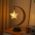 thumbnail image 3 of Led Decorative Light Star Moon Light Apple Christmas Light Birthday Gift Handmade Hemp Rope USB Iron Nightlight, 3 of 6