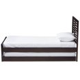 thumbnail image 4 of Baxton Studio Sedona Twin Slat Platform Bed with Trundle in Dark Brown, 4 of 11