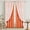 Orange, variant on Linen Curtains for Living Room Double Layers Curtains for Bedroom Farmhouse Window Curtain with Linen Lace, Orange Curtain 84 Inch Length 2 Panels Set, Rod Pocket Drapes with 2 Tiebacks, 52x84
