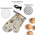 thumbnail image 3 of Sikiie Starfishes On Seashells Oven Mitts and Pot Holders, Silicone Oven Gloves, Heat Resistant Oven Mitts 4Pcs Set, 3 of 6
