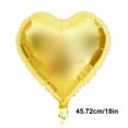 thumbnail image 6 of Silver Balloon 10pcs 18" Heart Aluminum Foil Balloons Party Wedding Birthday Decor (Yellow), 6 of 7