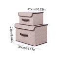thumbnail image 3 of Caja De Almacenamiento 4 Uds. Contenedor de almacenamiento plegable, rectangular, a prueba de polvo, ropa, libros, organización de juguetes Likrtyny  Para estrenar, 3 of 6