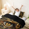 thumbnail image 3 of Homewish Vintage Magic Dragon Twin Duvet Cover,Hippie Evil Eye Twin Bedding,Black Gold,Black Reversible,2-Piece,1 Duvet Cover and 1 Pillowcase, 3 of 6