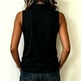 thumbnail image 5 of WULMLEO Women's Summer Collared Tops Polo Sleeveless Tank Relaxed Fit Soft Basic Tops for Daily Casual Sports Outdoor Black 2XL, 5 of 6