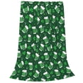 thumbnail image 2 of Fotbe Happy St. Patrick's Day Manta de Franela Acolchonada con Estampado, Súper Suave y Esponjosa, Extra Grande para Sofá, Cama, Uso Todo el Año-60"x50", 2 of 7