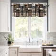 thumbnail image 4 of Forest Kitchen Valance Set,Magical Fantasy Watercolor Landscape Forest Mountains Home Decor Rod Pocket Window Valance for Kitchen Dining Room 54x18in+27x24in x2, 4 of 6
