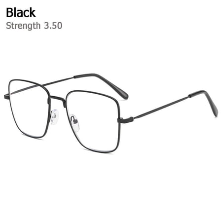 Vision Care Vision Diopter Progressive Multifocal Metal Readers Eyeglasses Reading Glasses Presbyopia Glasses Computer Goggles BLACK STRENGTH 3.50